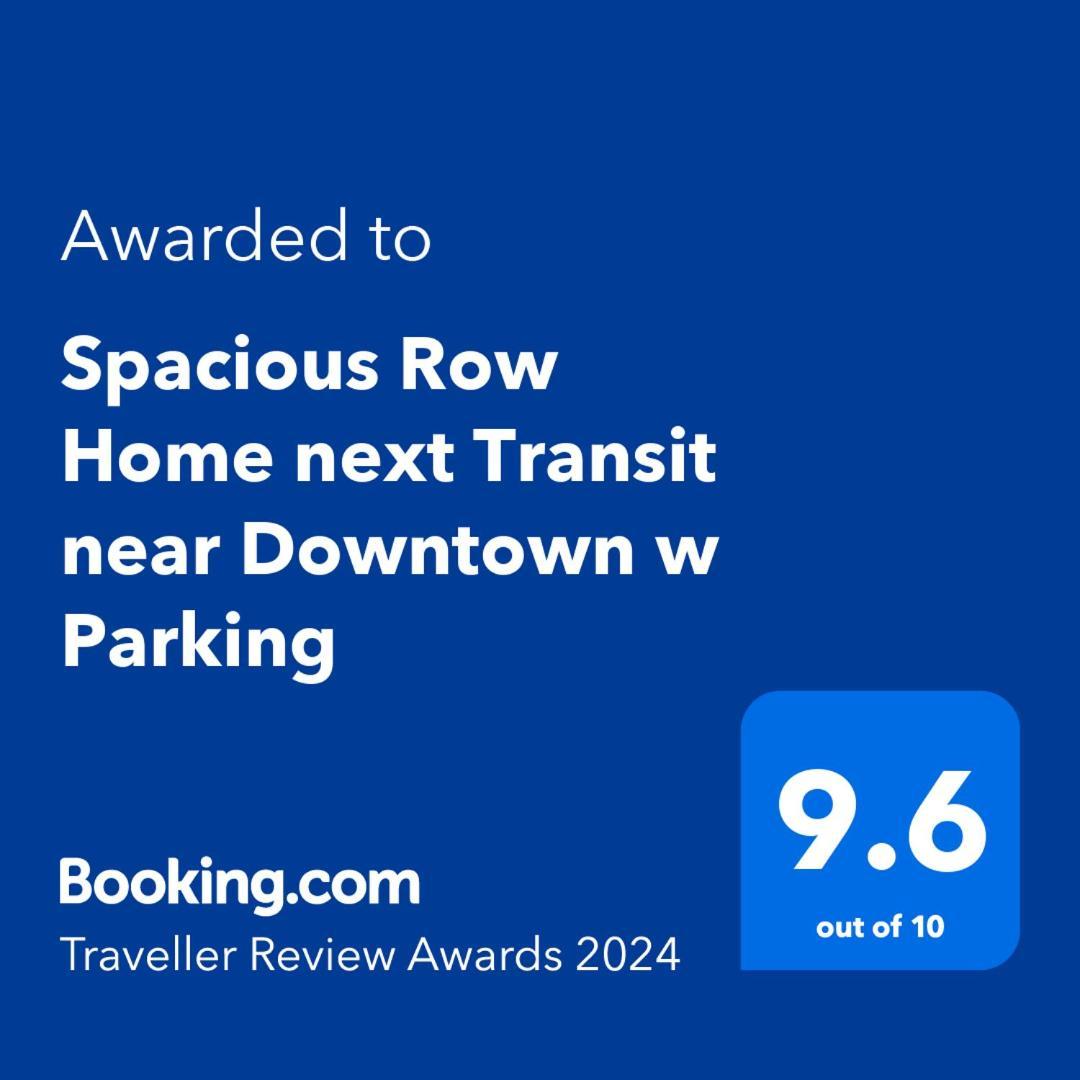 Spacious Row Home Next Transit Near Downtown W Parking Chicago Exterior photo
